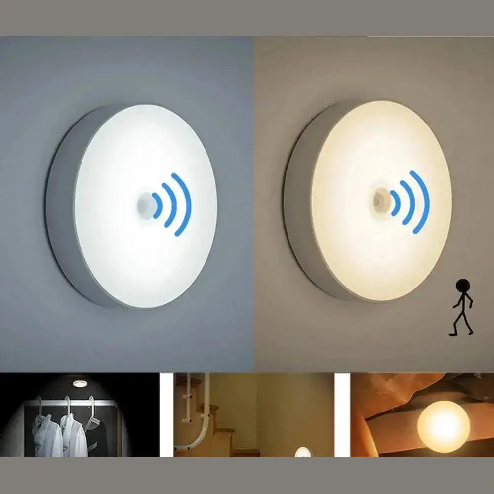 USB Rechargeable Motion Sensor Night Light – Wireless LED Lamp for Kitchen, Closet & Hallway – Night Light
