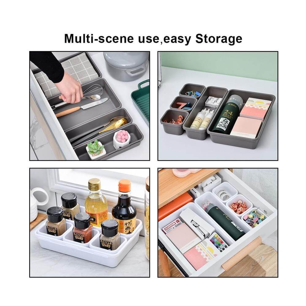 8-Piece Makeup & Drawer Organizer Set – Home Organization