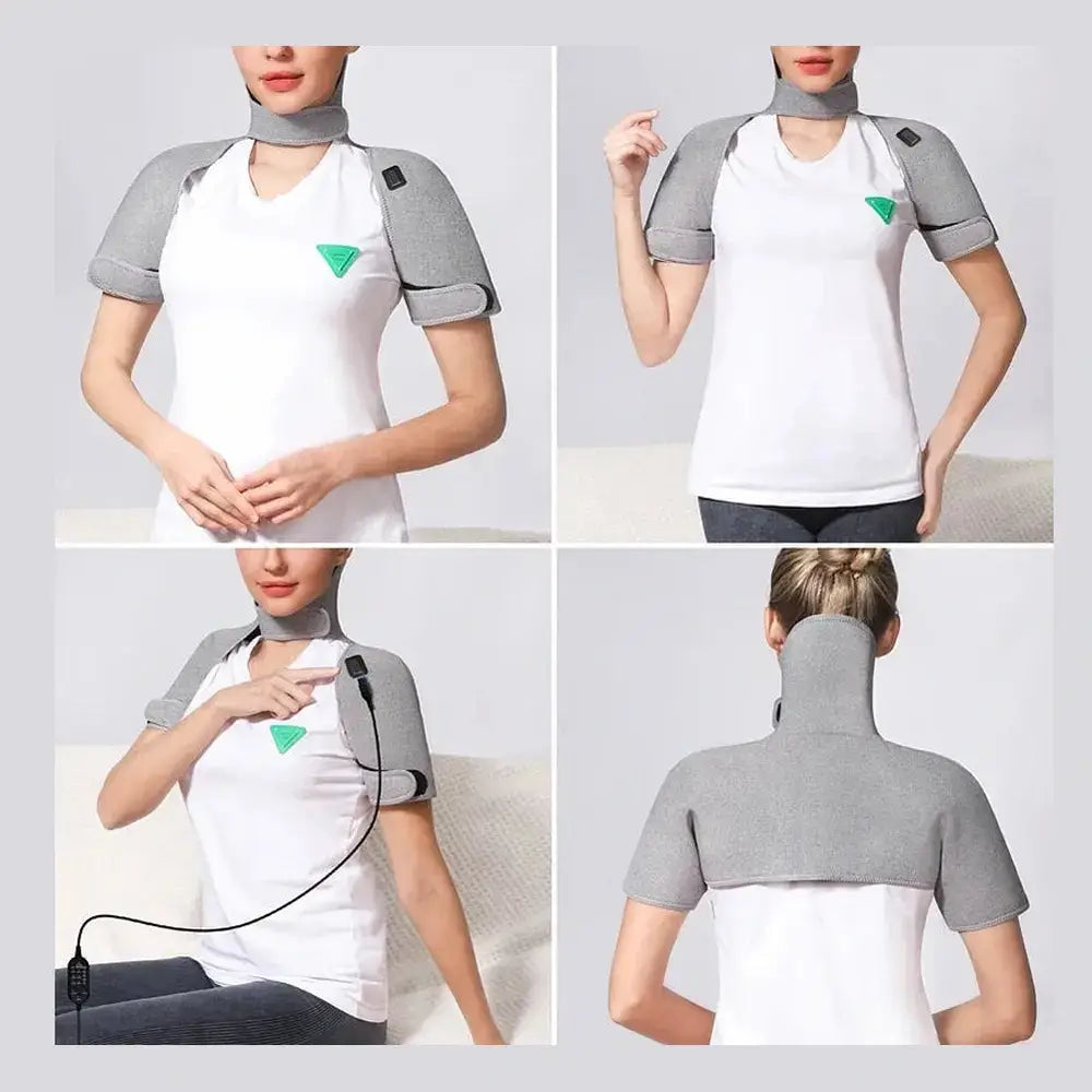 Neck and Shoulder Heating Pad – 3 Heat Settings + Massage – image 15