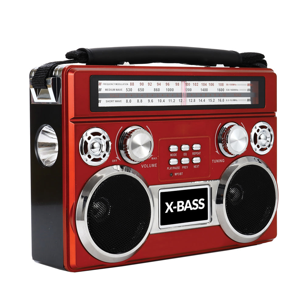 Supersonic Portable 3 Band Radio with Bluetooth and Flashlight-1