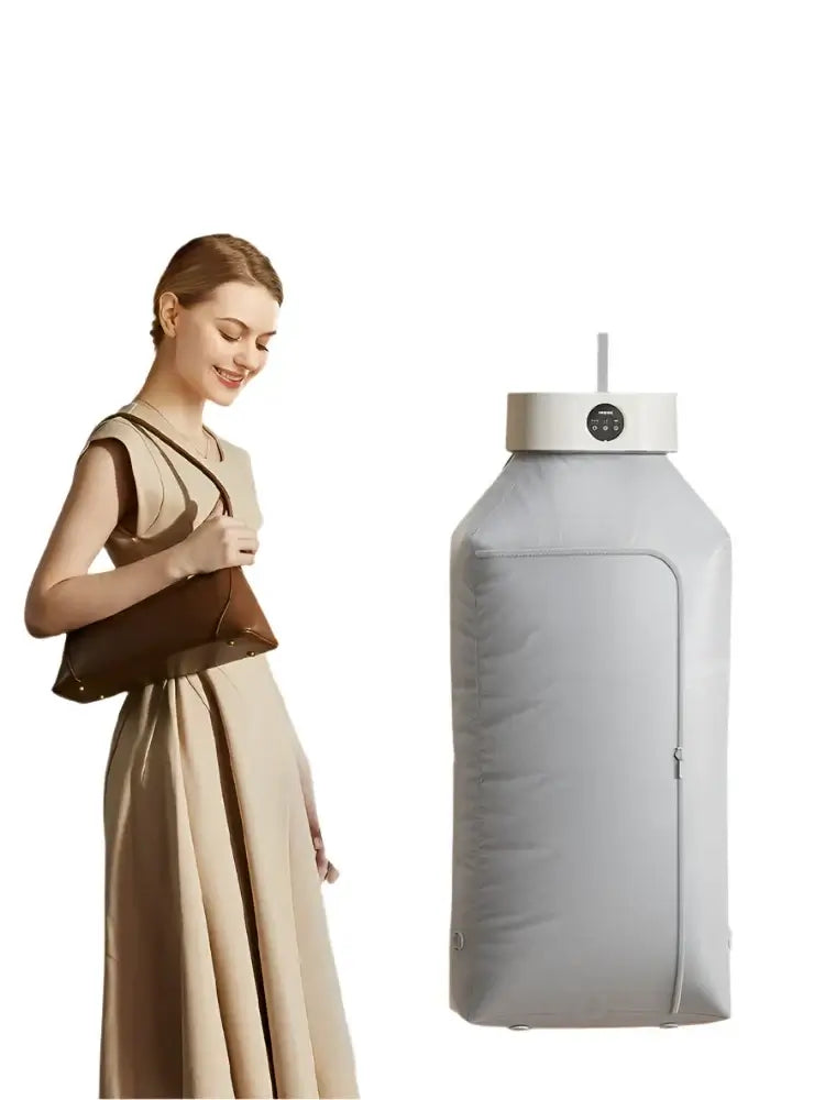Portable foldable clothes dryer with sterilization function and 5-10kg capacity.