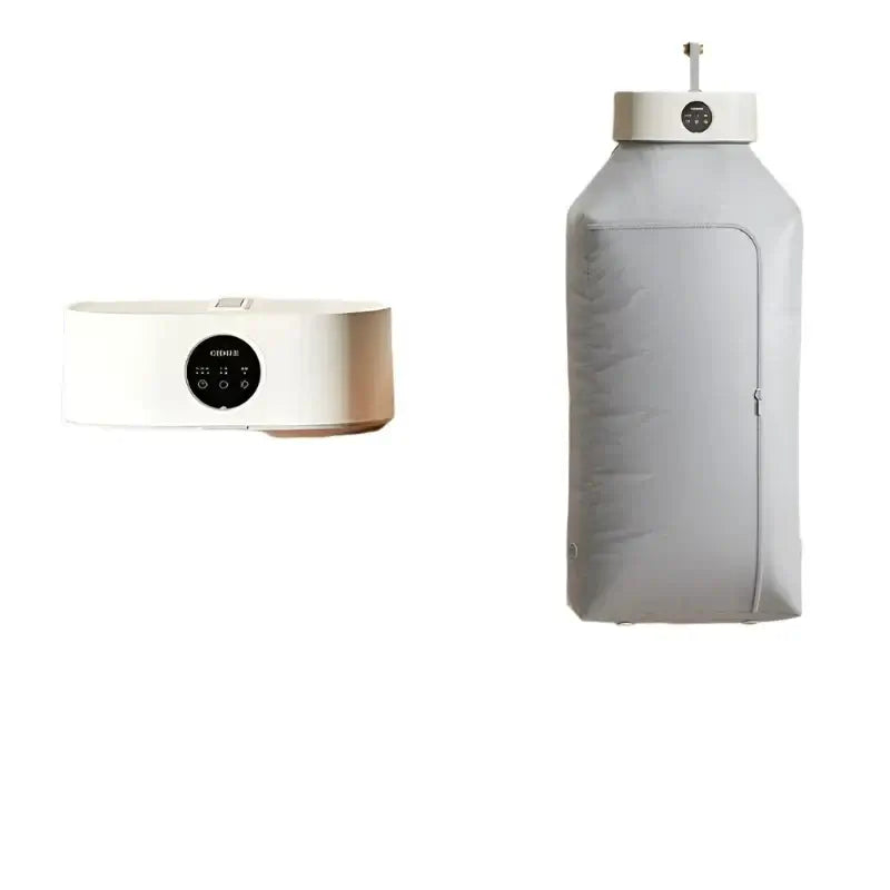Portable foldable clothes dryer with sterilization function and 5-10kg capacity.