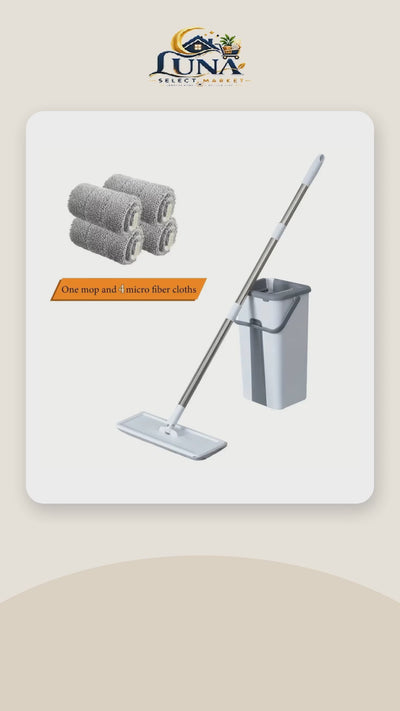 Flat Mop and Bucket Set – product video