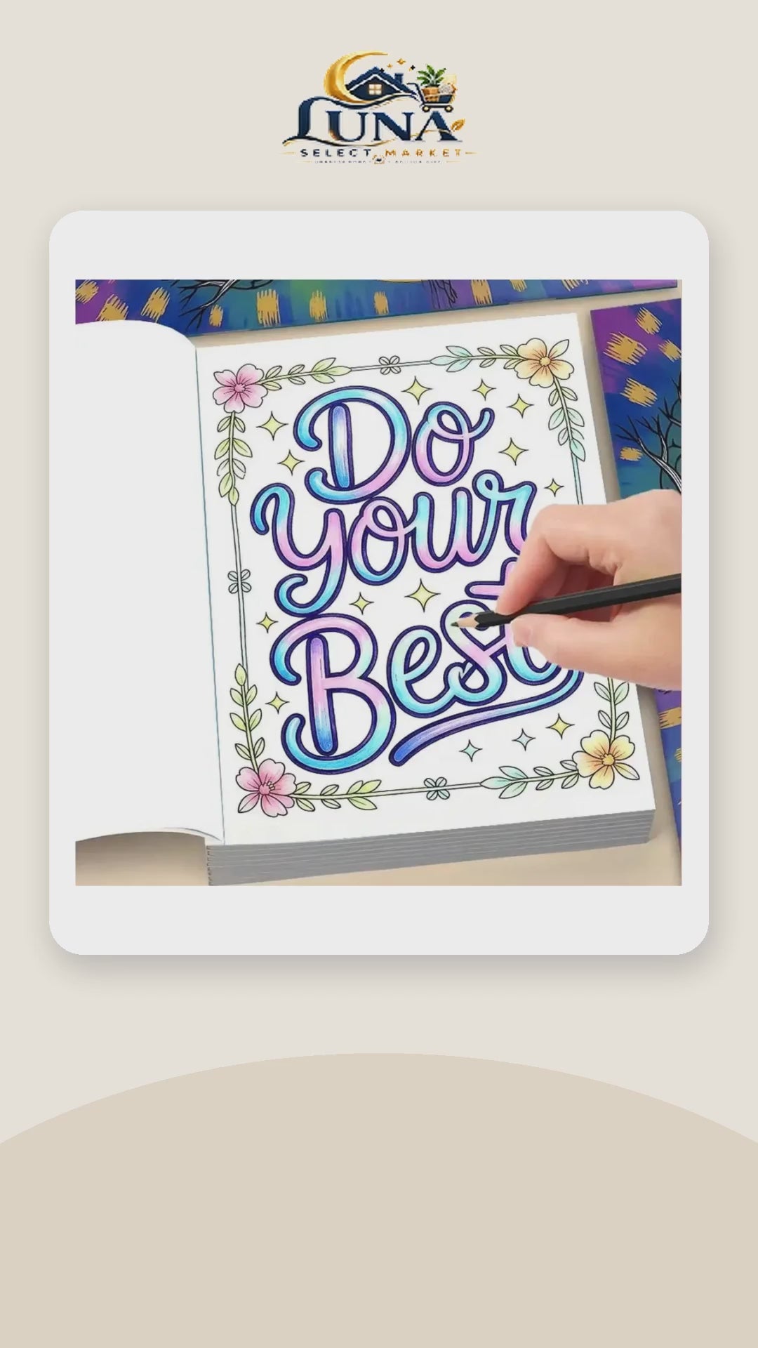 Self-Care Coloring Book for Adults – product video