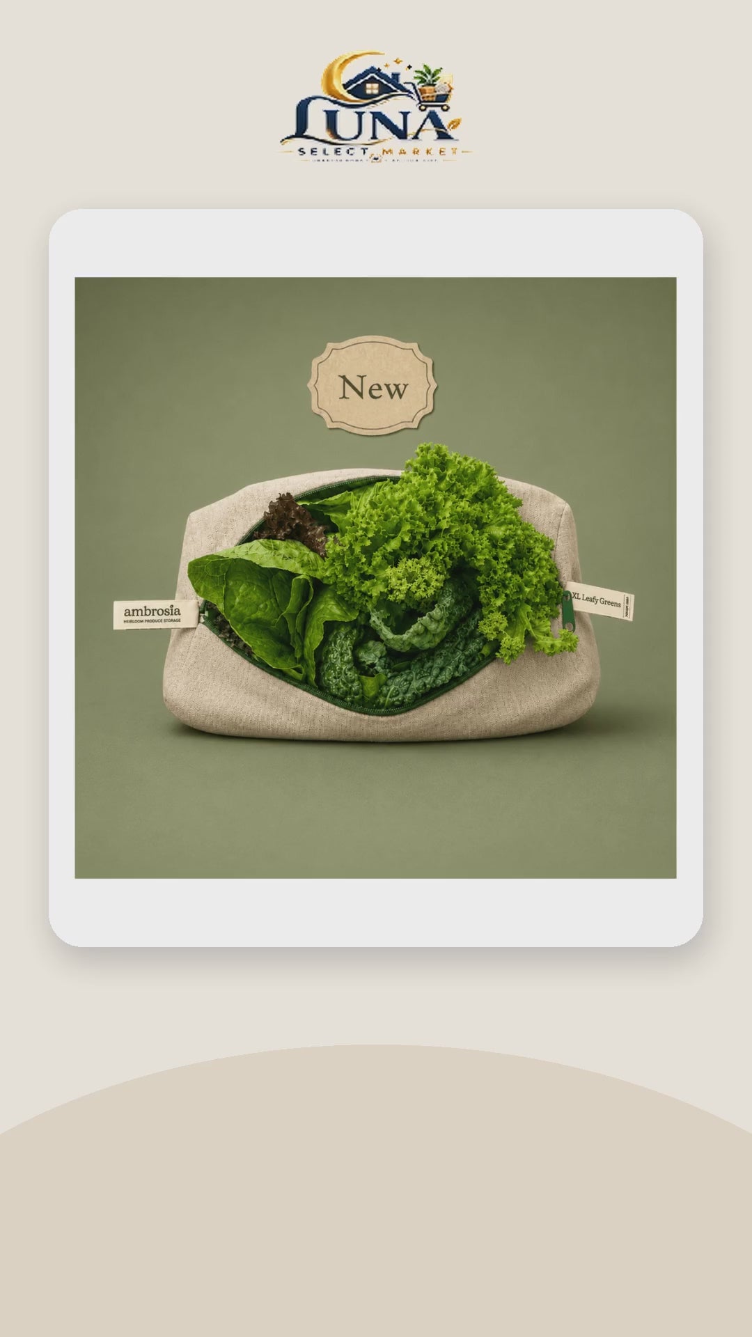 Ambrosia XL Leafy Greens Storage Bag – product video