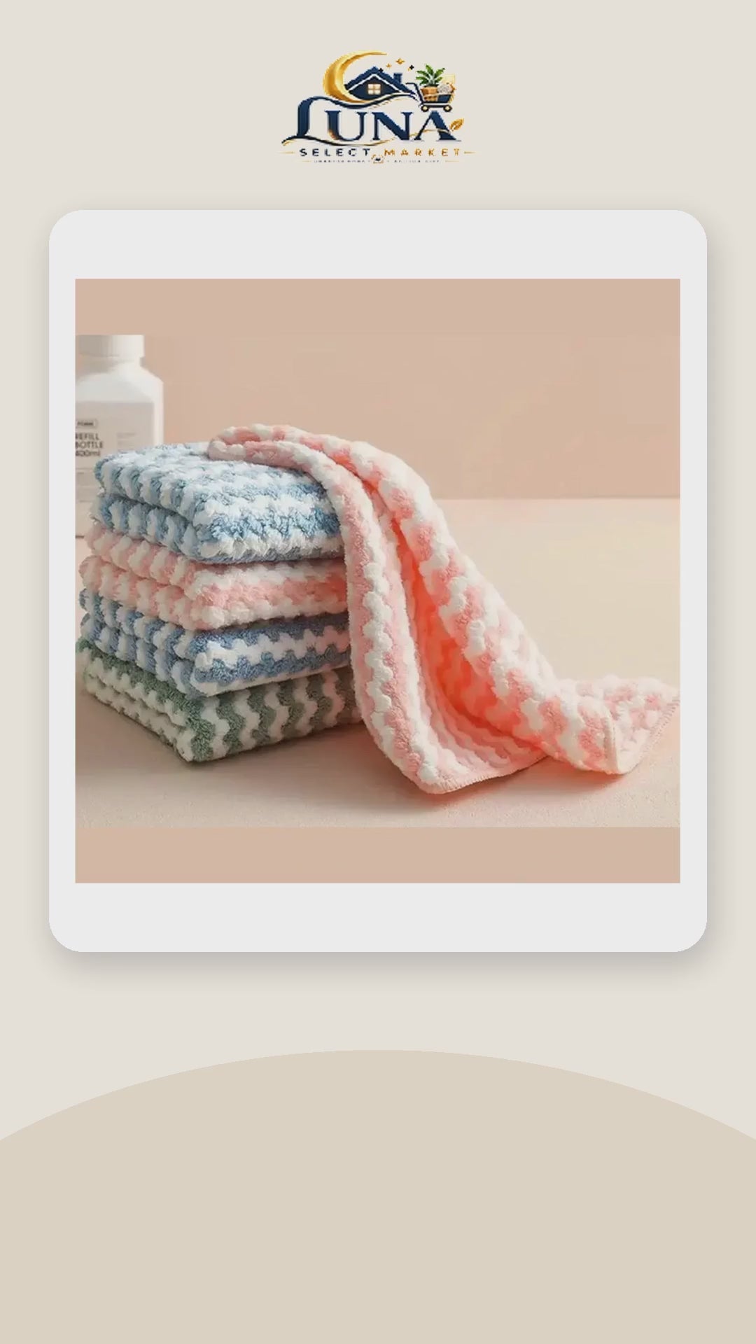 Microfiber Dish Cloths, 5-Pack – product video