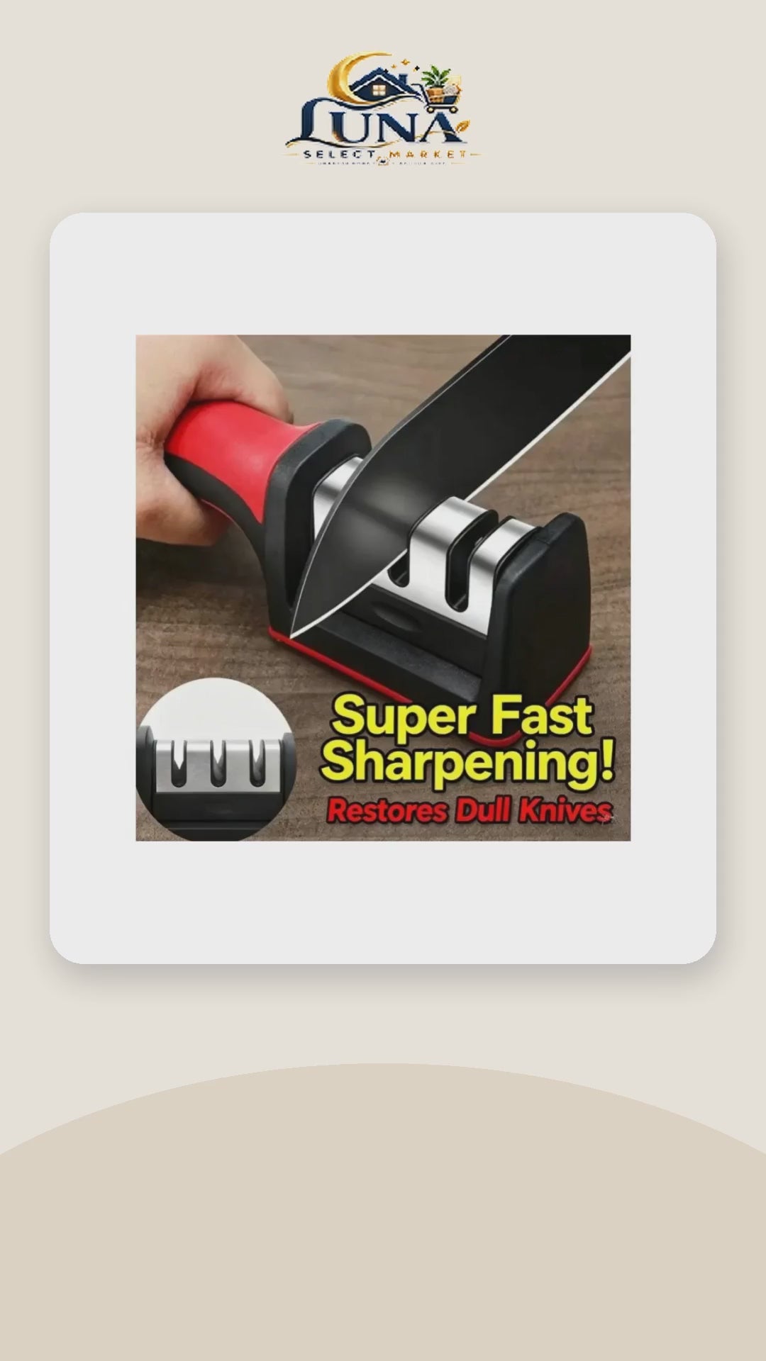 3-Stage Manual Knife Sharpener – product video