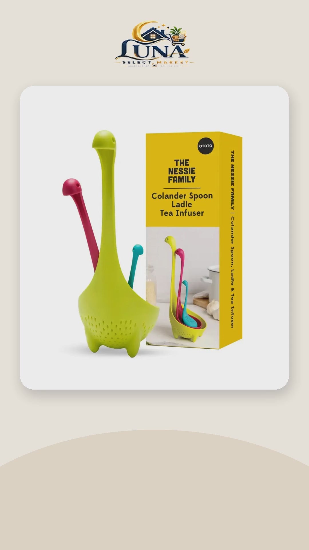 OTOTO Nessie Family 3-Piece Kitchen Gadget Set – product video