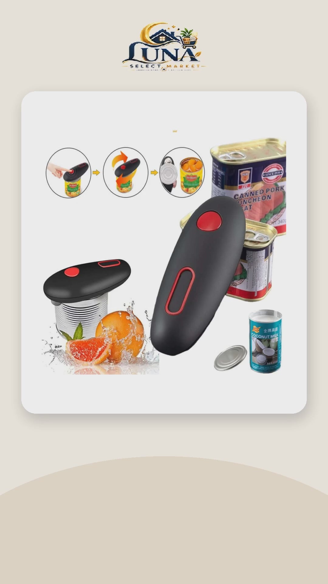 One-Touch Electric Can Opener – product video