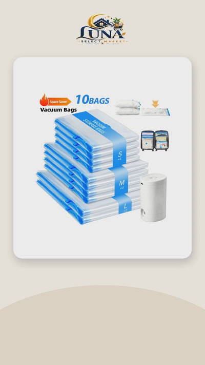 Vacuum Storage Bags with Rechargeable Pump – product video