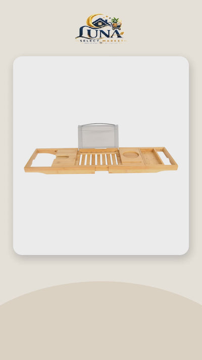 Extendable Bamboo Bathtub Caddy – product video