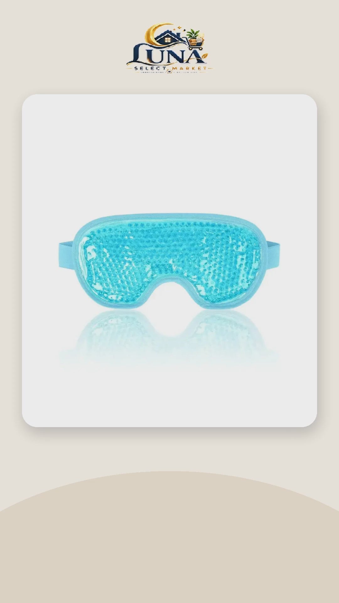 Reusable Gel Bead Eye Mask – product video