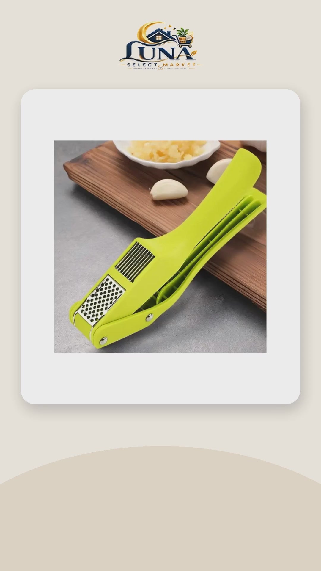 2-in-1 Garlic Press and Slicer – product video