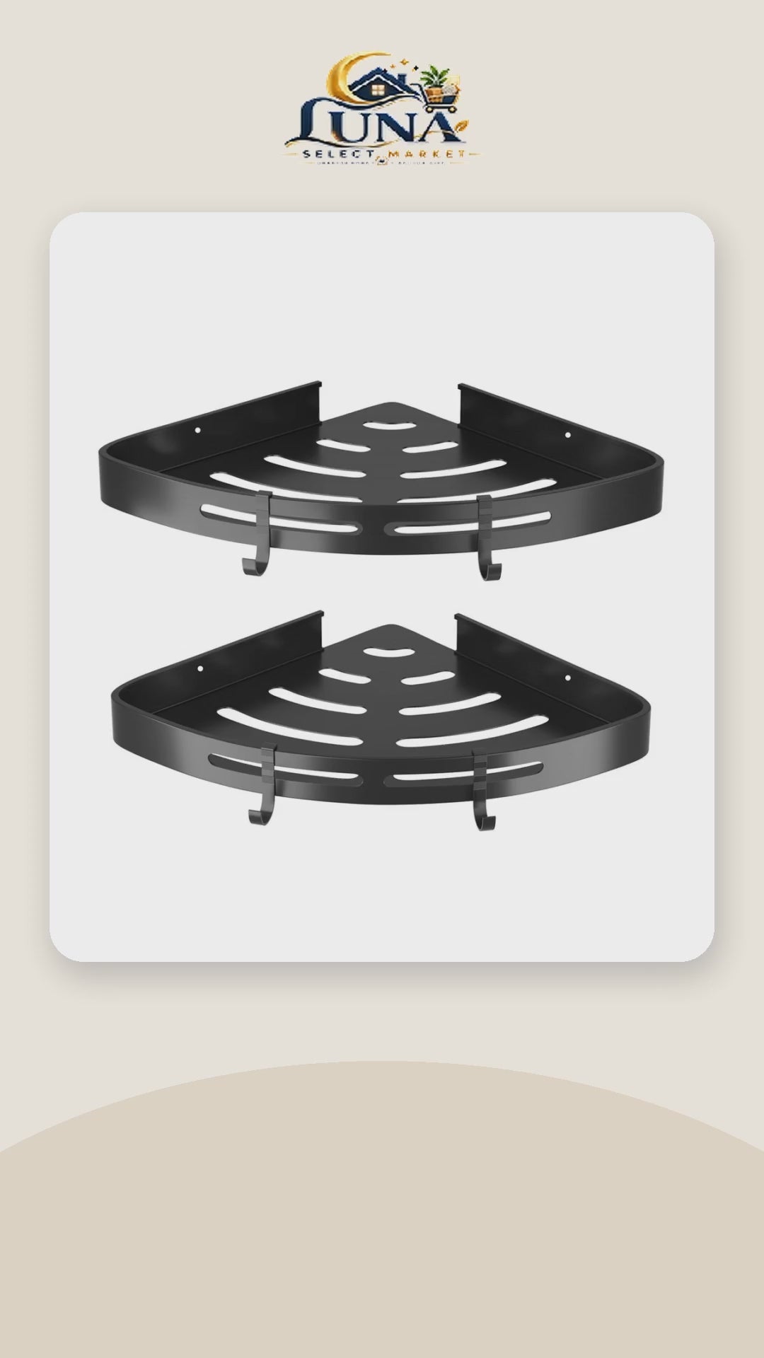 Corner Shower Shelves, 2-Pack – product video
