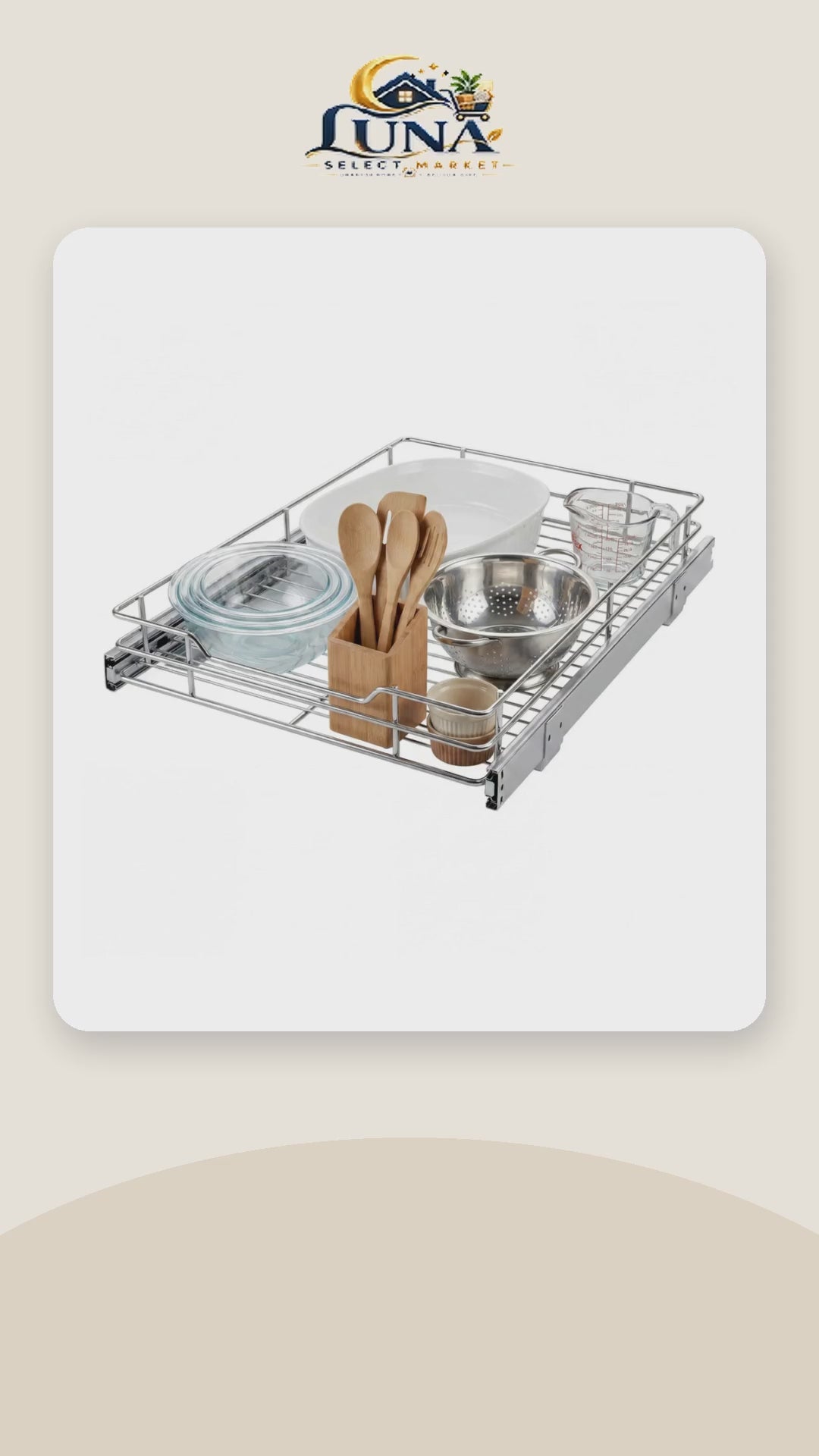 Pull-Out Cabinet Organizer – product video