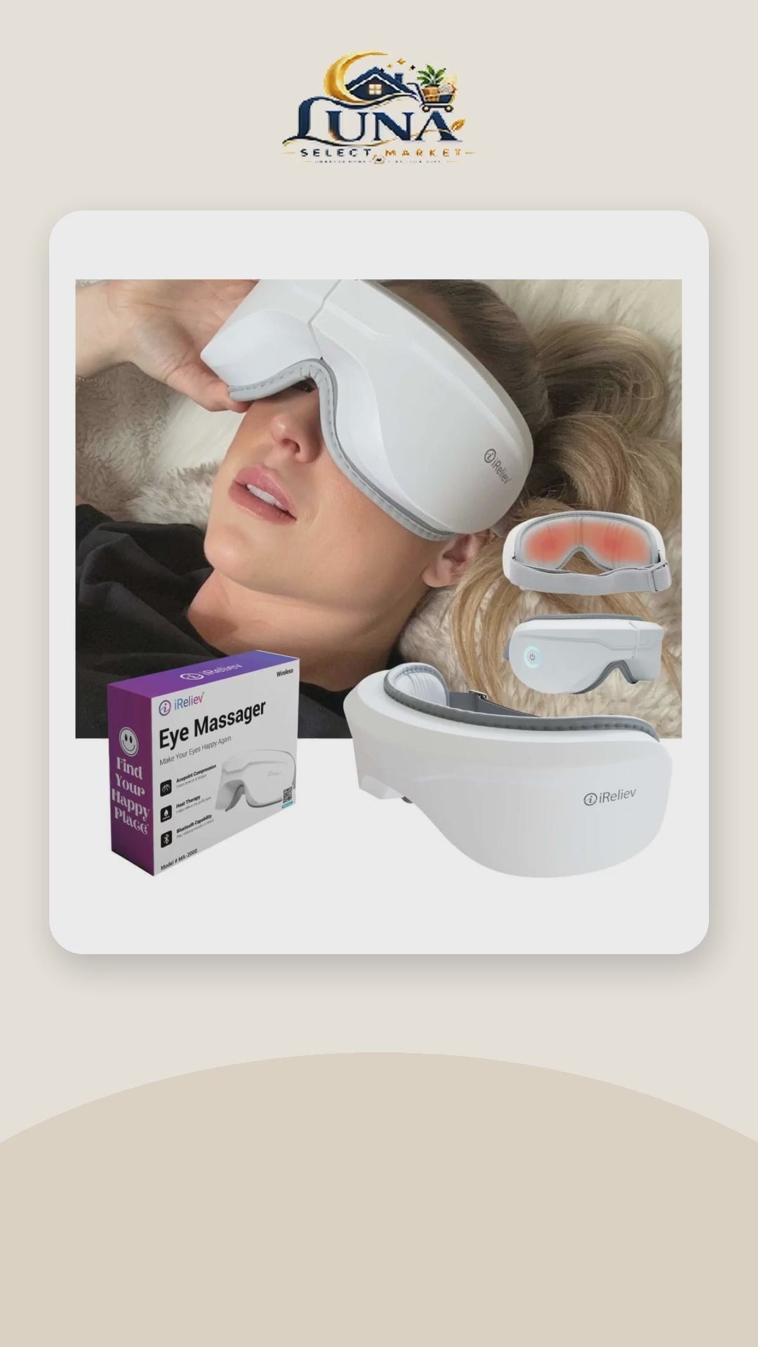 Relaxable™ Heated Eye Massager – product video