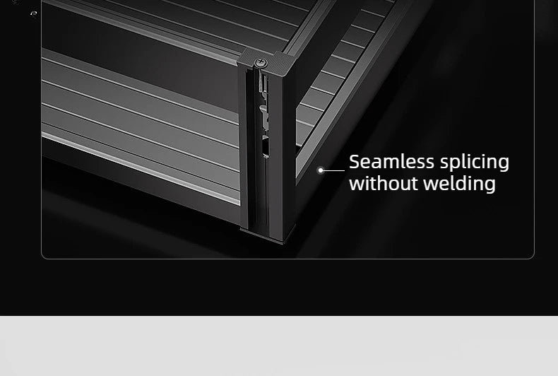 Pull-Out Cabinet Organizer with Sliding Baskets, 600–800 mm showing seamless splicing without welding for durability.