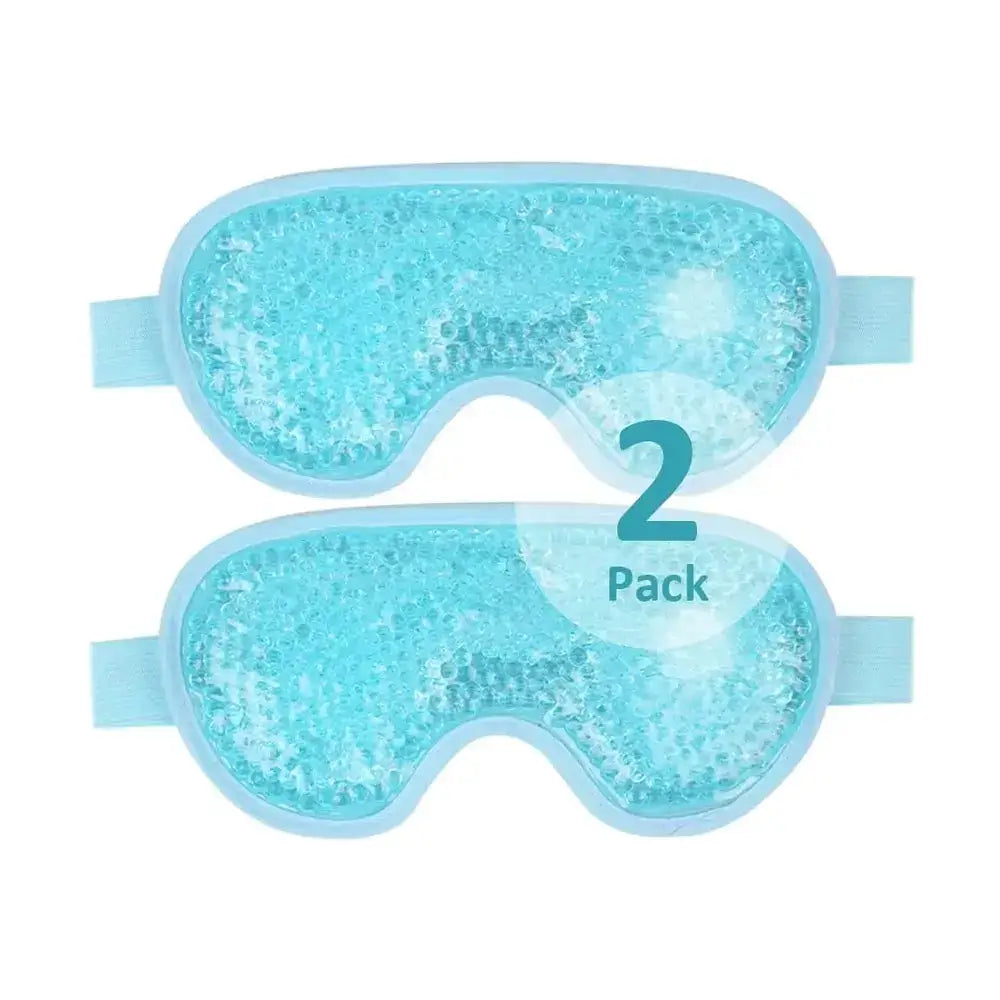 Cooling Gel Bead Eye Mask – Reusable Cold & Hot Compress for Puffy Eyes – Eye Care