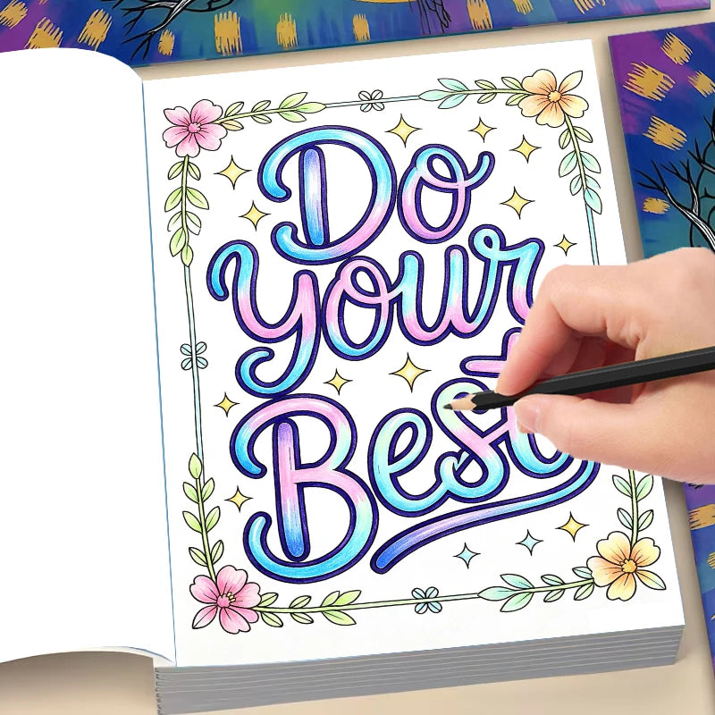 Self-Care Mental Health Coloring Book — Stress & Anxiety Relief Workbook – Books & Stationery