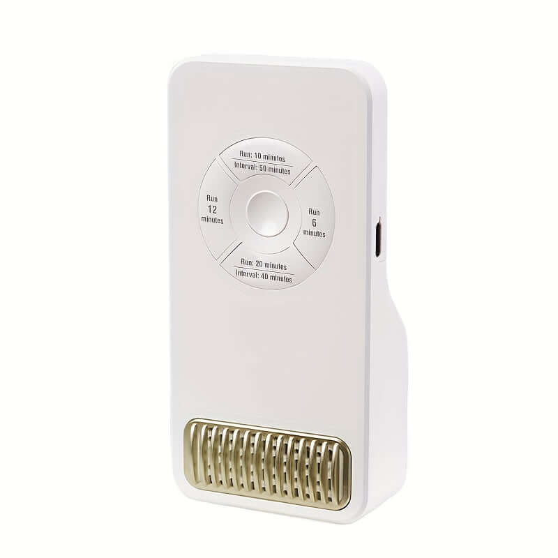 Compact USB air purifier for desk designed for personal spaces with a sleek white finish.