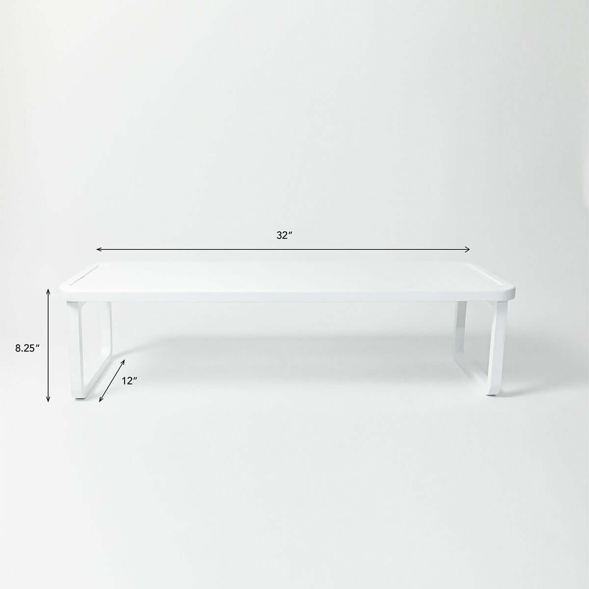 stackable white wooden shoe shelf with solid shelves, 32 inches wide, keeps shoes organized