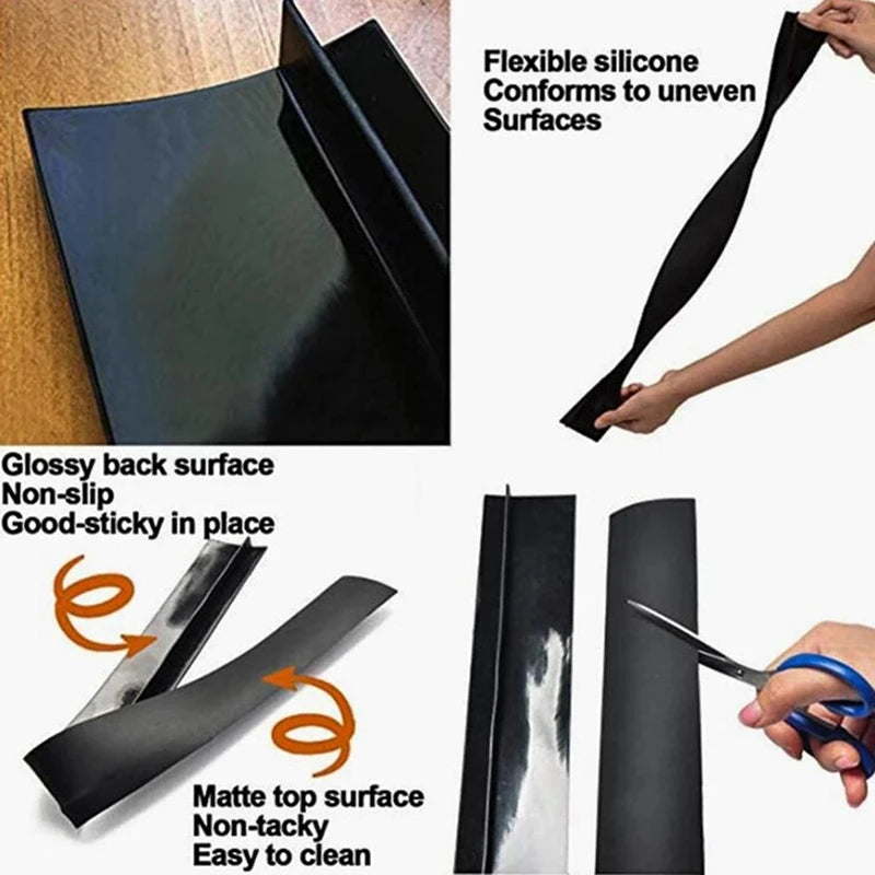 Silicone Stove Counter Gap Cover – T-Shape Heat-Resistant Slit Filler for Kitchen – Kitchen Accessory