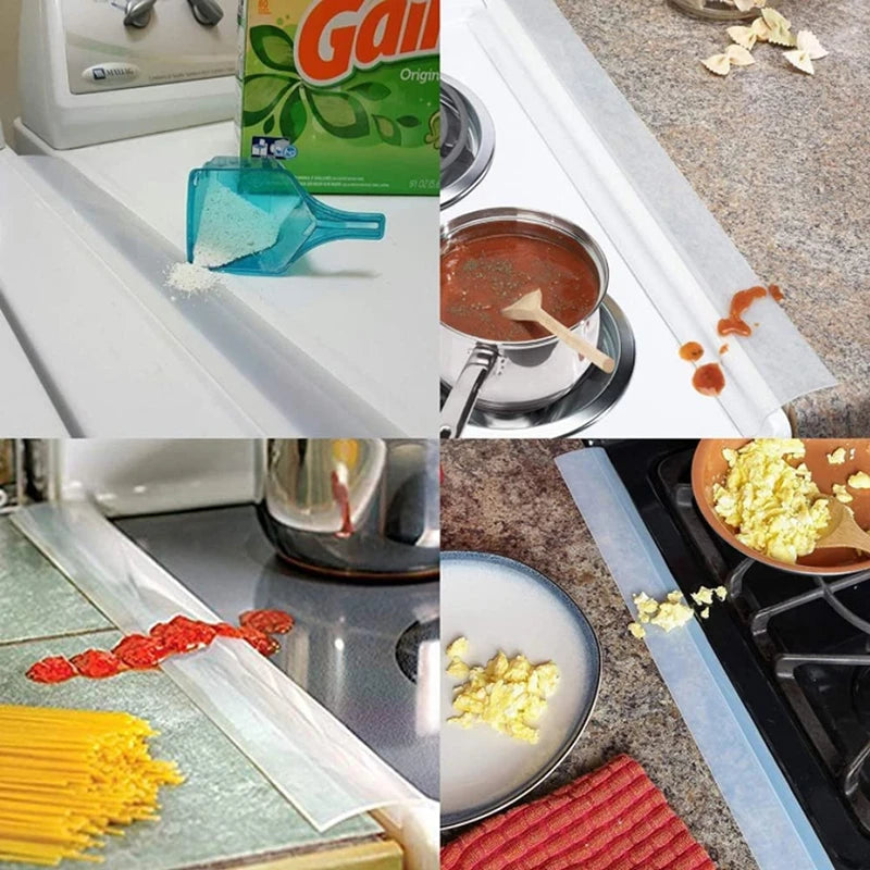 Silicone Stove Counter Gap Cover – T-Shape Heat-Resistant Slit Filler for Kitchen – Kitchen Accessory