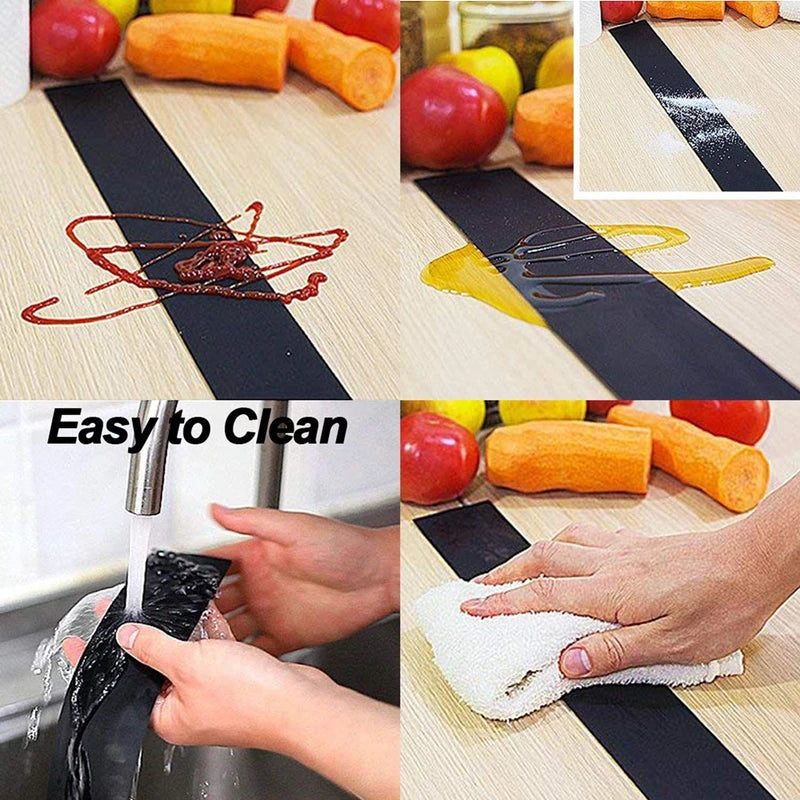 Silicone Stove Counter Gap Cover – T-Shape Heat-Resistant Slit Filler for Kitchen – Kitchen Accessory