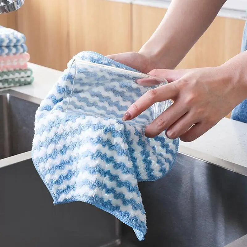 Microfiber Kitchen Dishcloth — Soft, Absorbent & Eco-Friendly Cleaning Cloth – Kitchen & Cleaning