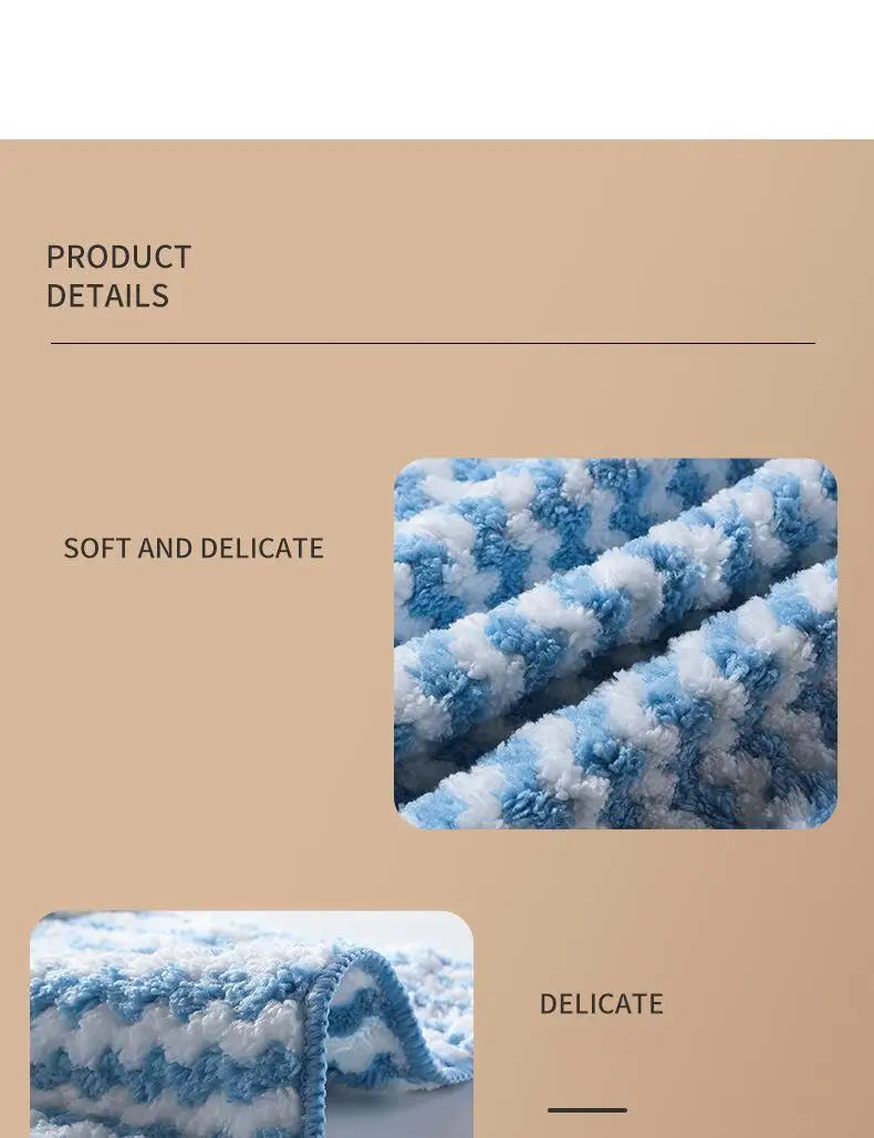 Microfiber Kitchen Dishcloth — Soft, Absorbent & Eco-Friendly Cleaning Cloth – Kitchen & Cleaning
