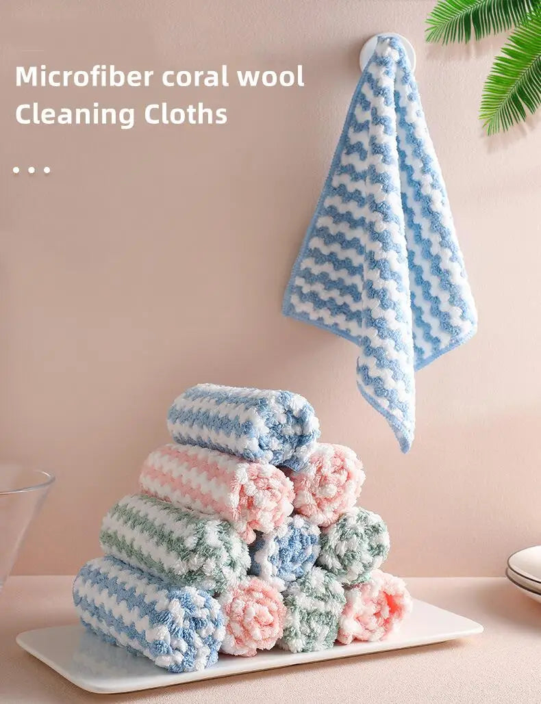 Microfiber Kitchen Dishcloth — Soft, Absorbent & Eco-Friendly Cleaning Cloth – Kitchen & Cleaning
