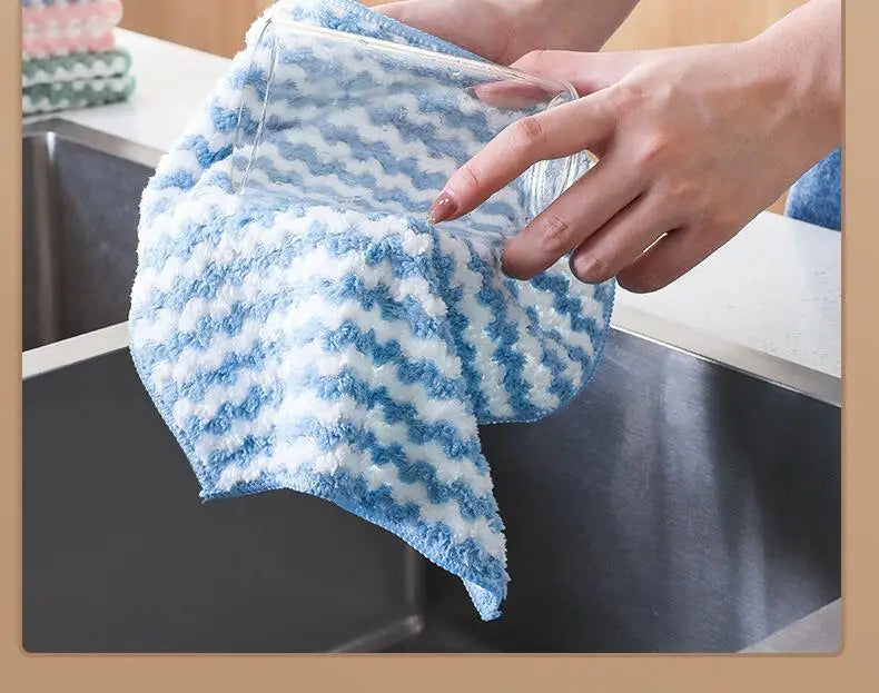 Microfiber Kitchen Dishcloth — Soft, Absorbent & Eco-Friendly Cleaning Cloth – Kitchen & Cleaning