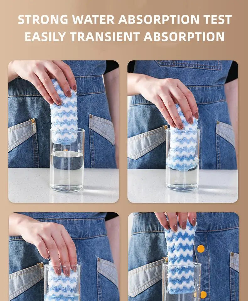 Microfiber Kitchen Dishcloth — Soft, Absorbent & Eco-Friendly Cleaning Cloth – Kitchen & Cleaning