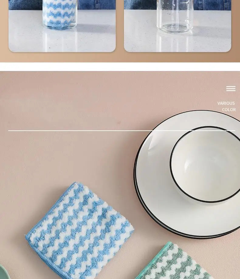 Microfiber Kitchen Dishcloth — Soft, Absorbent & Eco-Friendly Cleaning Cloth – Kitchen & Cleaning