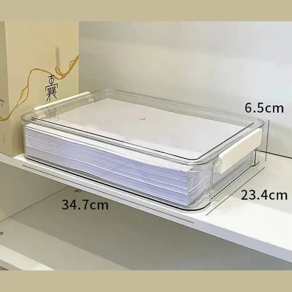 Transparent Document Storage Box | Stackable Organizer – image 13
