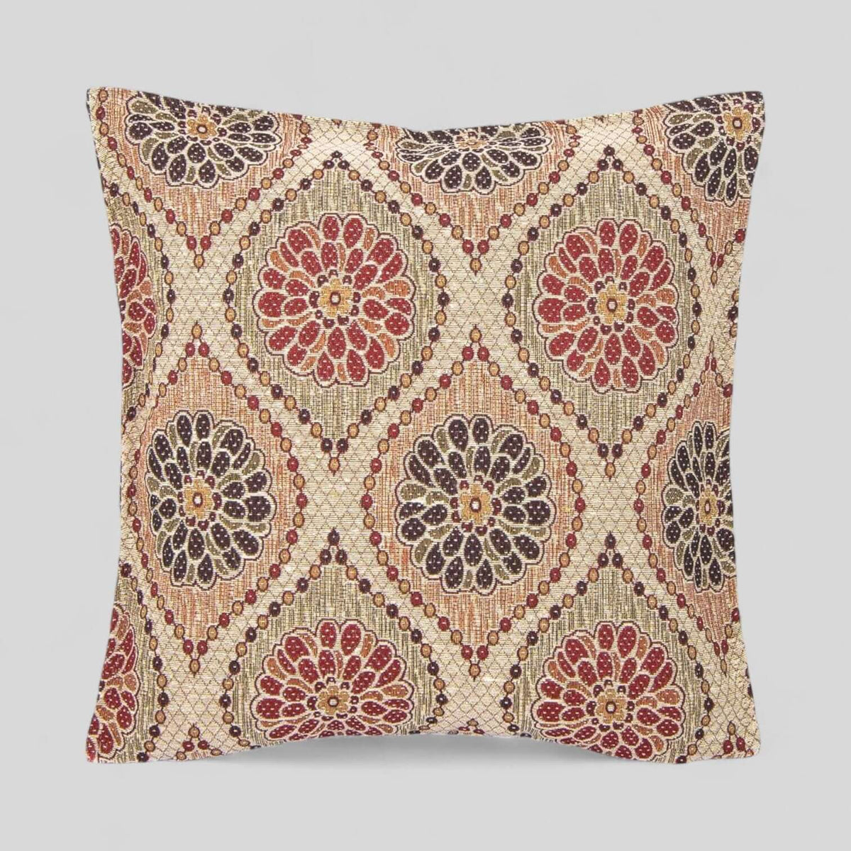 18" Turkish Square Pillow Cover - Rosette-0