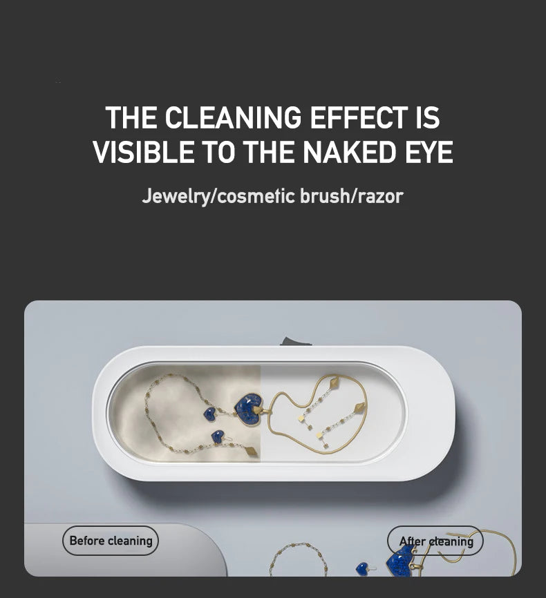 Mini Ultrasonic Cleaning Machine for Jewelry, Glasses & Watches (Battery Not Included) – Tools & Equipment