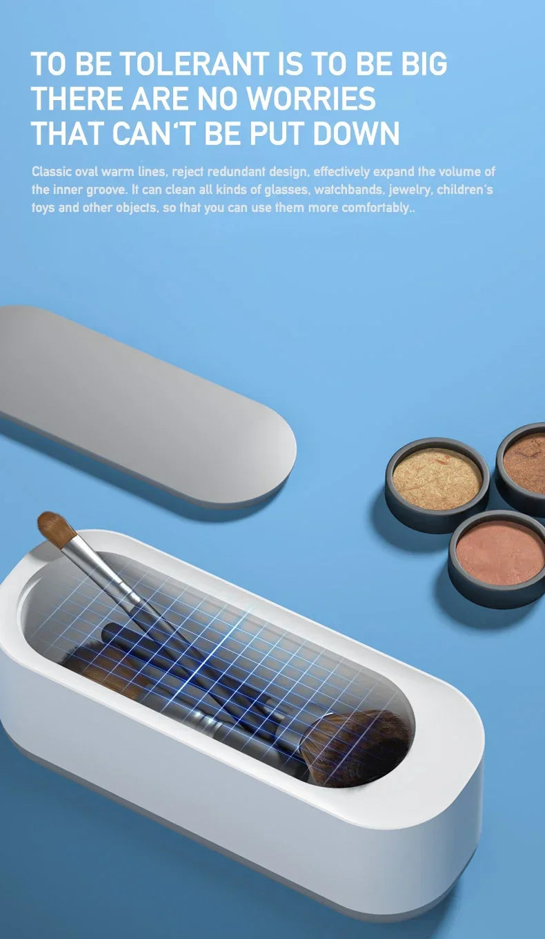Mini Ultrasonic Cleaning Machine for Jewelry, Glasses & Watches (Battery Not Included) – Tools & Equipment