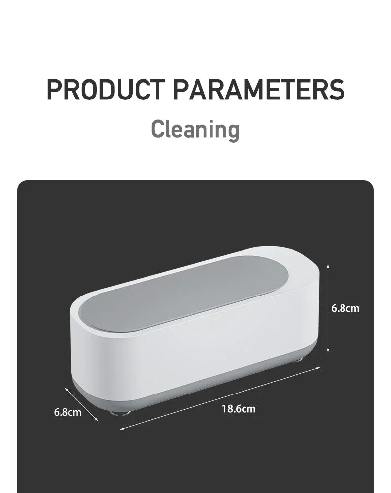 Mini Ultrasonic Cleaning Machine for Jewelry, Glasses & Watches (Battery Not Included) – Tools & Equipment