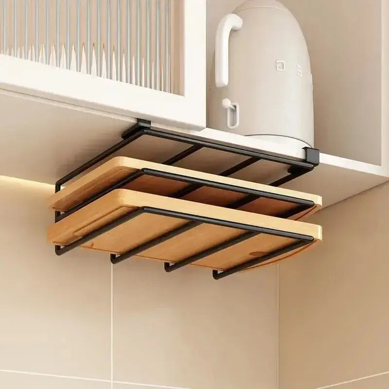 Under-Cabinet Kitchen Organizer Rack with Hooks – image 11