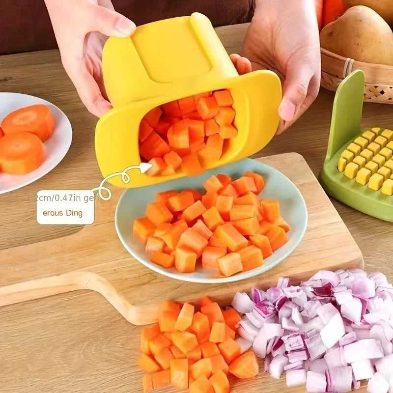 Multifunctional Vegetable Chopper & Onion Dicer – Stainless Steel Blades, Ergonomic Handle, Easy Meal Prep – Kitchen Tools