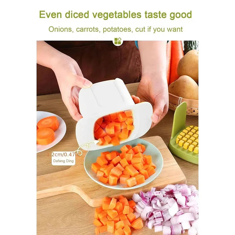 Multifunctional Vegetable Chopper & Onion Dicer – Stainless Steel Blades, Ergonomic Handle, Easy Meal Prep – Kitchen Tools