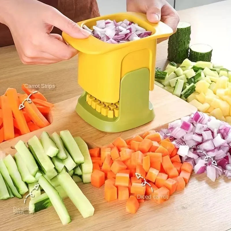 Multifunctional Vegetable Chopper & Onion Dicer – Stainless Steel Blades, Ergonomic Handle, Easy Meal Prep – Kitchen Tools