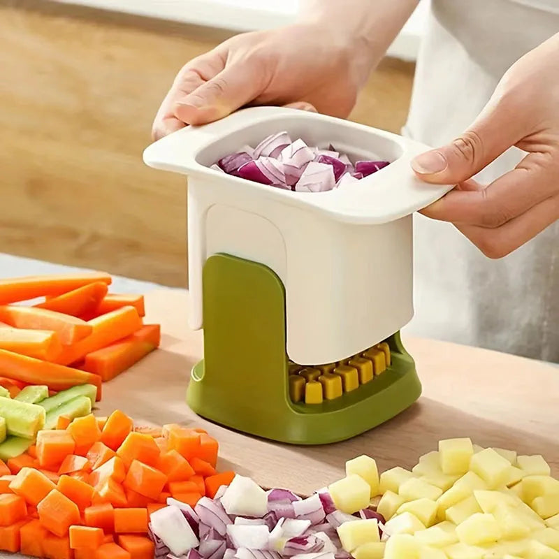 Multifunctional Vegetable Chopper & Onion Dicer – Stainless Steel Blades, Ergonomic Handle, Easy Meal Prep – Kitchen Tools