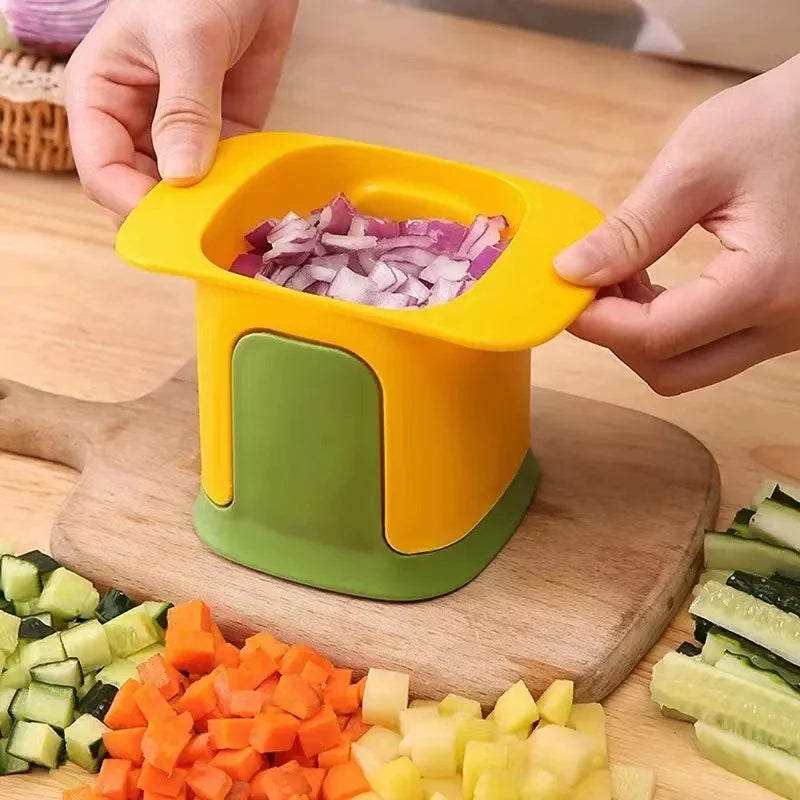 Multifunctional Vegetable Chopper & Onion Dicer – Stainless Steel Blades, Ergonomic Handle, Easy Meal Prep – Kitchen Tools