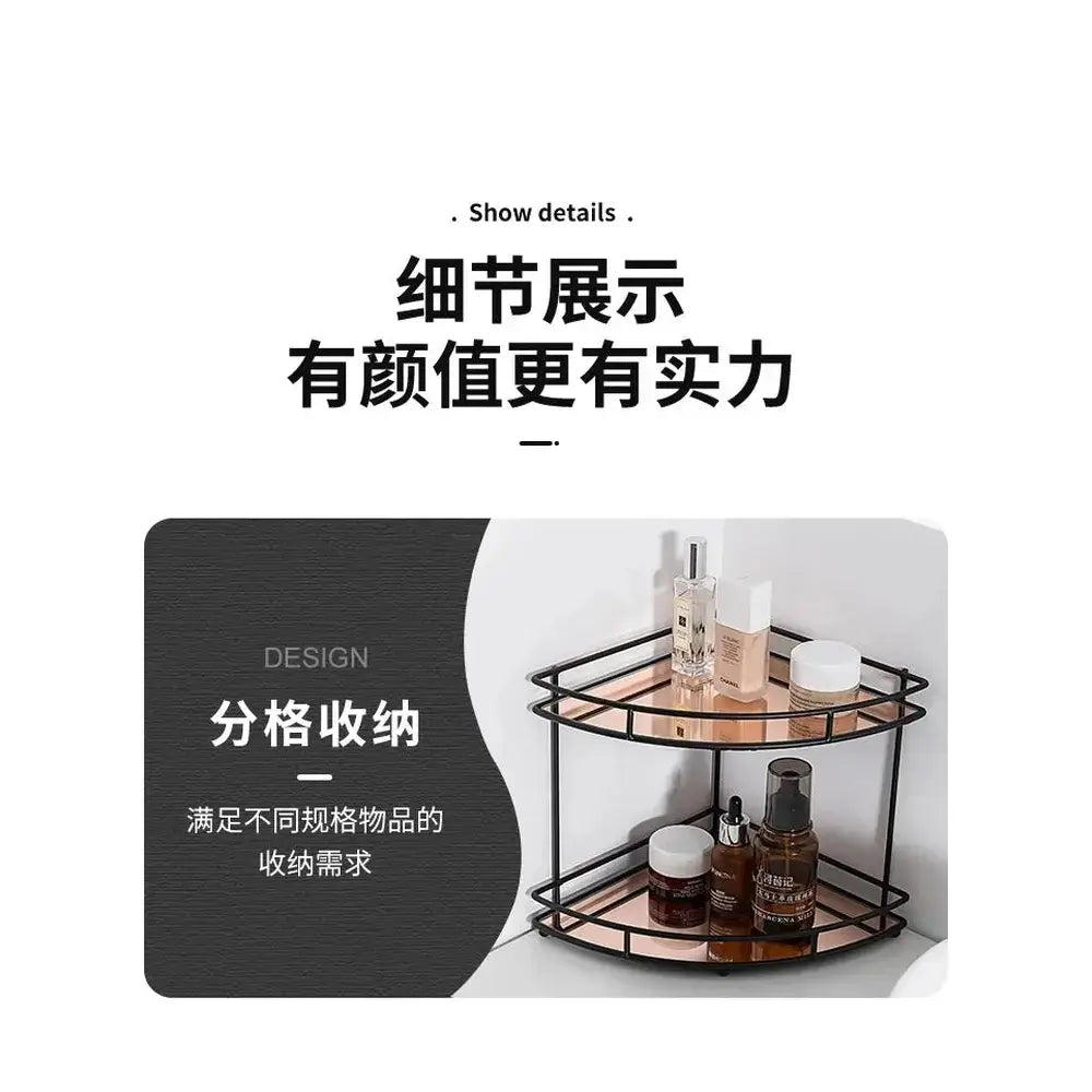 Wall-Mounted Bathroom Corner Shelf