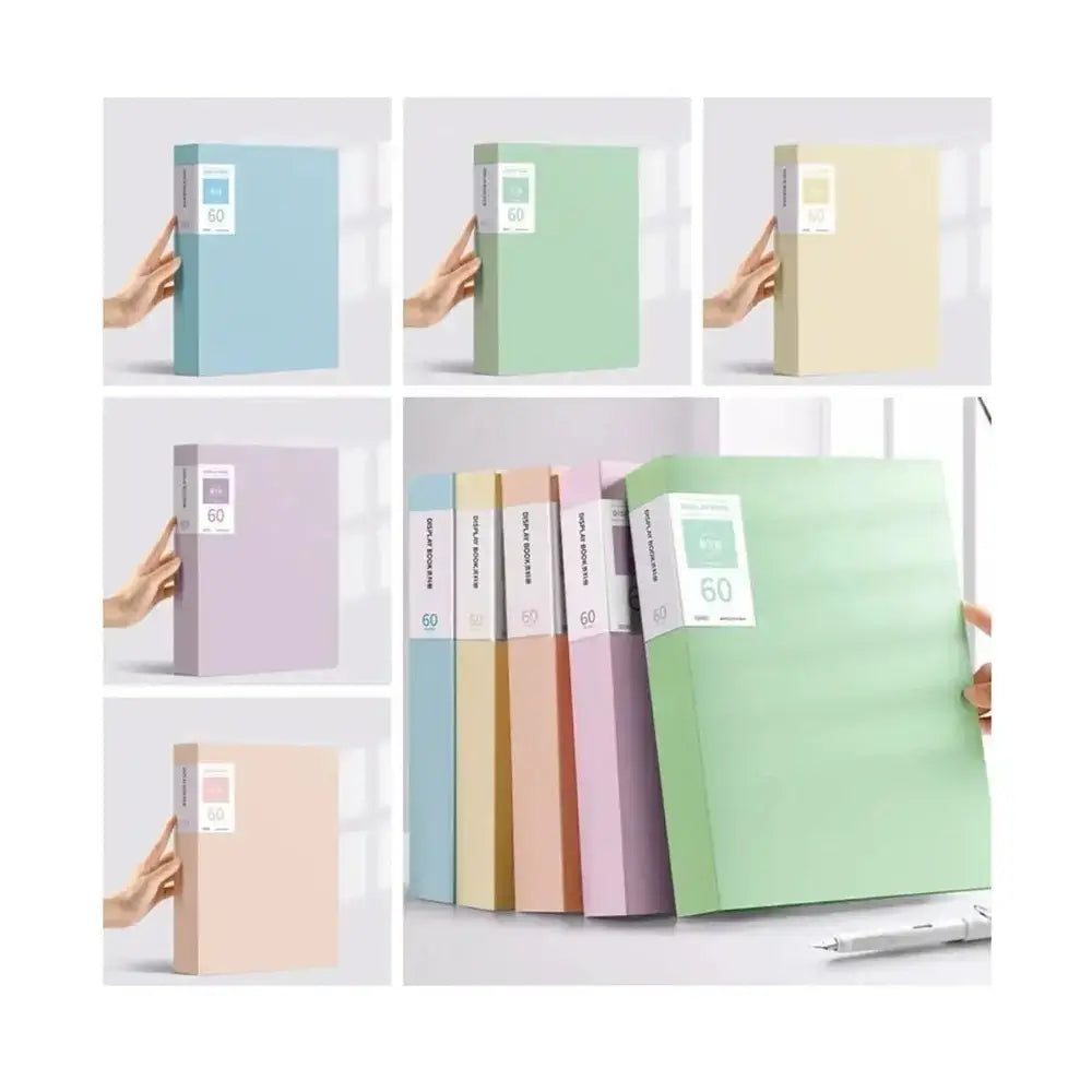 Waterproof A4 document organizer in pastel colors, ideal for keeping files organized and protected.