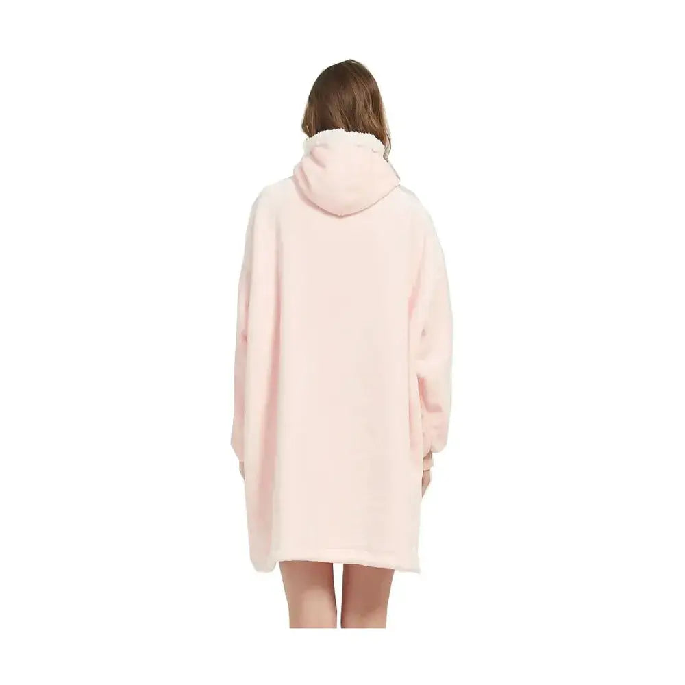 Wearable Blanket Hoodie – Ultra Plush Sherpa Fleece with Sleeves & Hood – Blankets & Throws