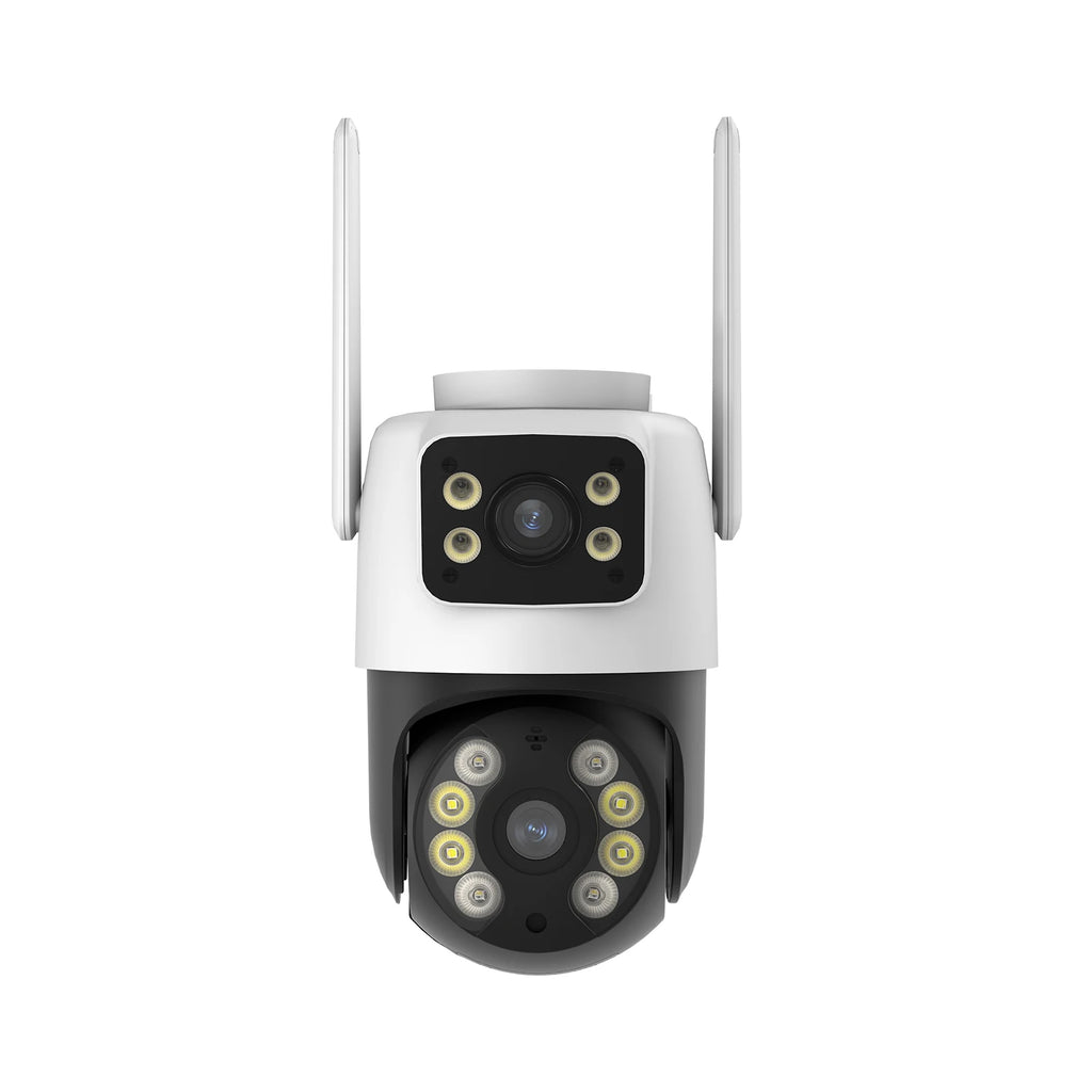3MP Dual-Lens WiFi Security Camera – Waterproof Outdoor Surveillance, Wide-Angle, Smartphone Monitoring – Security & Surveillance