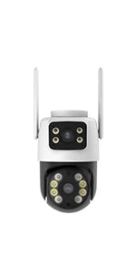 3MP Dual-Lens WiFi Security Camera – Waterproof Outdoor Surveillance, Wide-Angle, Smartphone Monitoring – Security & Surveillance